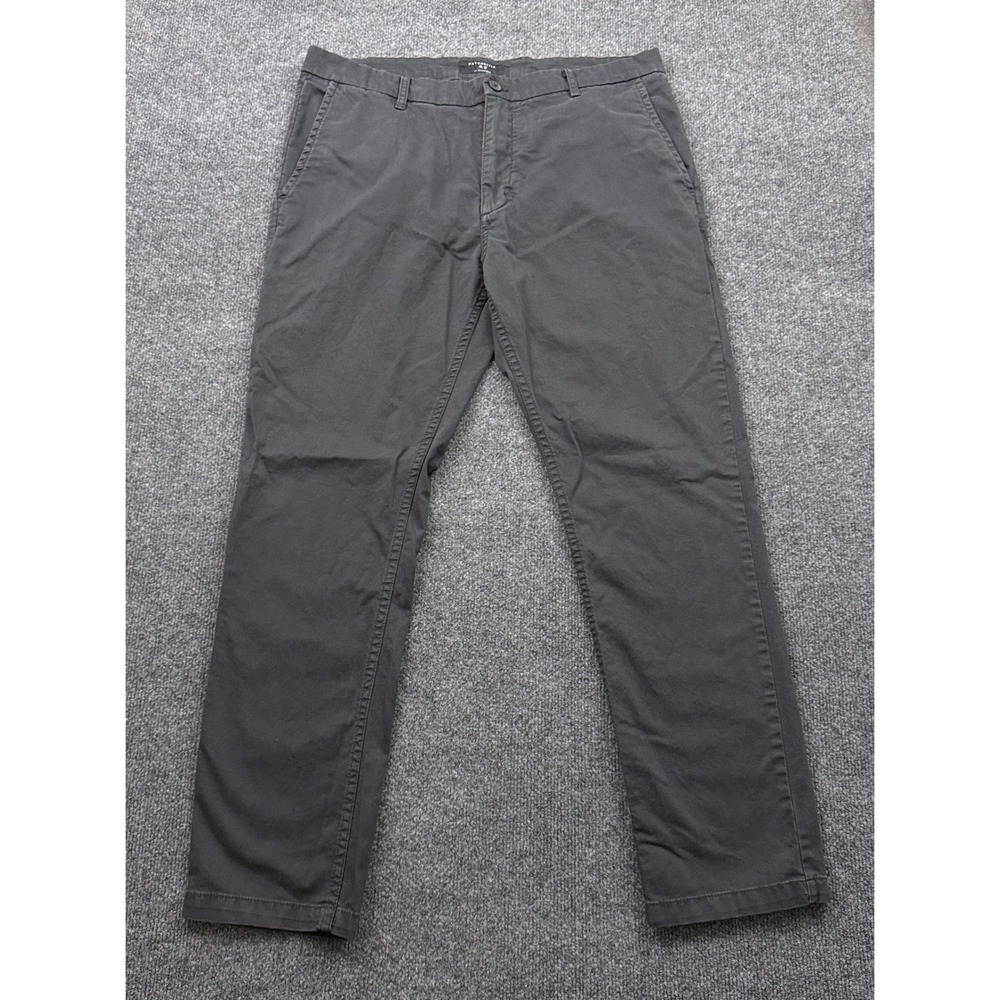 Matchstick Chino Pants Mens 36x29 Black Straight Leg Cotton Blend Business